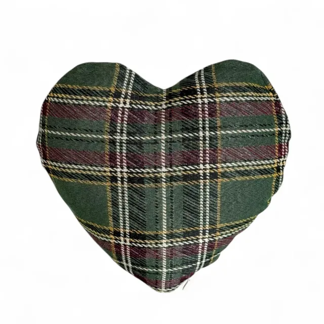 De La Mur Lander Corazón hjertepute 33 cm grønn rutet