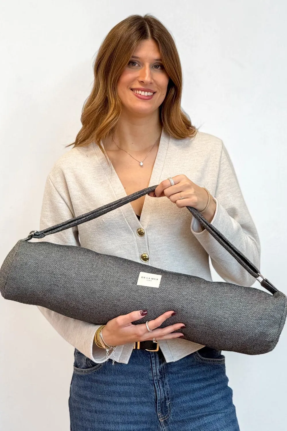 De La Mur Sinay Yoga yogaveske til matte svart 65 cm