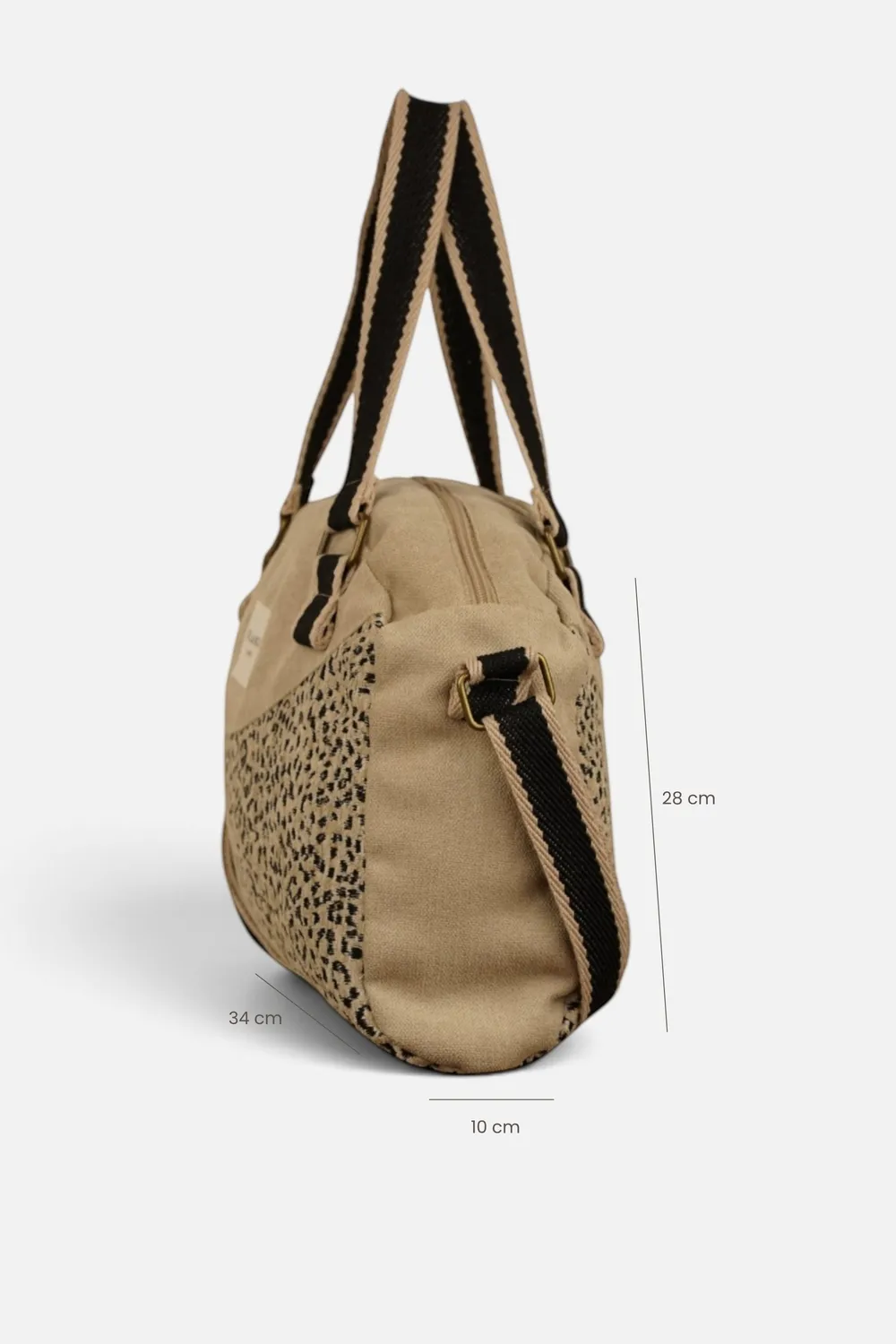 De La Mur Koto Mediano veske leopard 34x28x10 cm