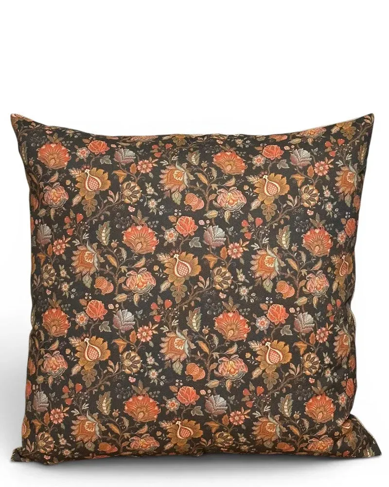 De La Mur Creta putetrekk 45x45 blomstret tofarget