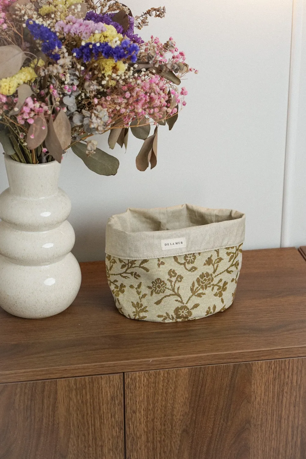 De La Mur Lem kurv medium 17 cm blomstret