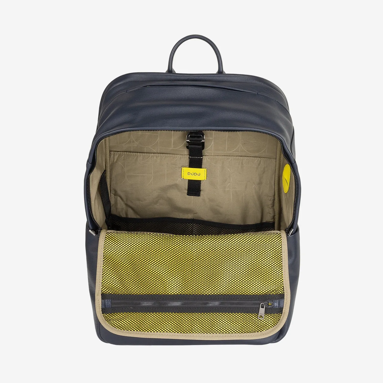 DuDubags Sydney ryggsekk skinn Navy slitesterk