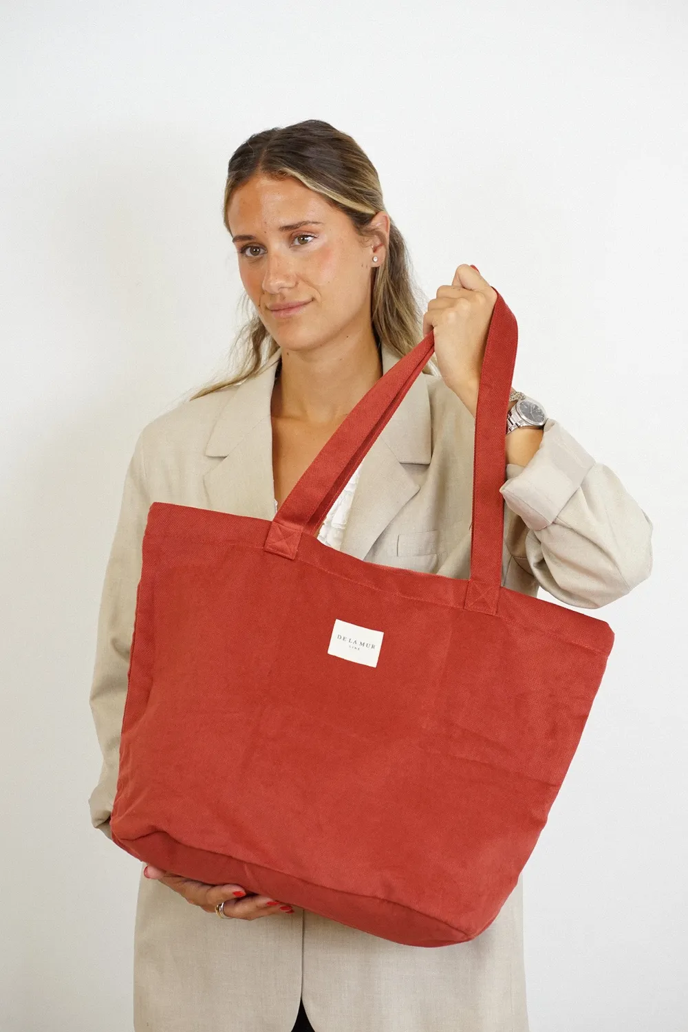 De La Mur Bore shopper vinrød 51x37x22