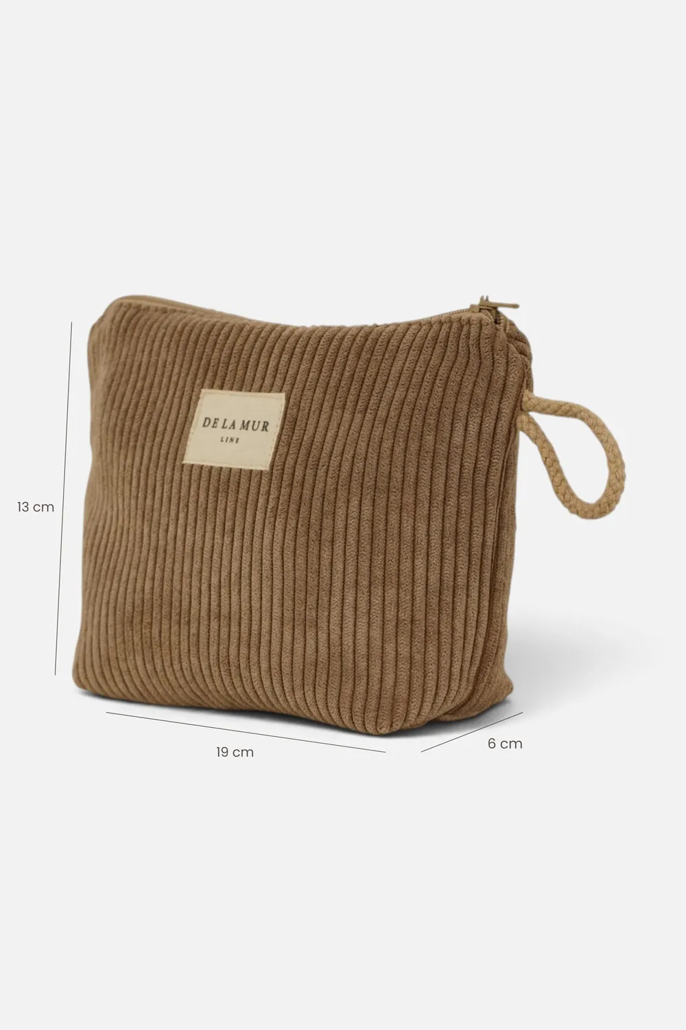 De La Mur Toast liten toalettmappe beige 19 cm