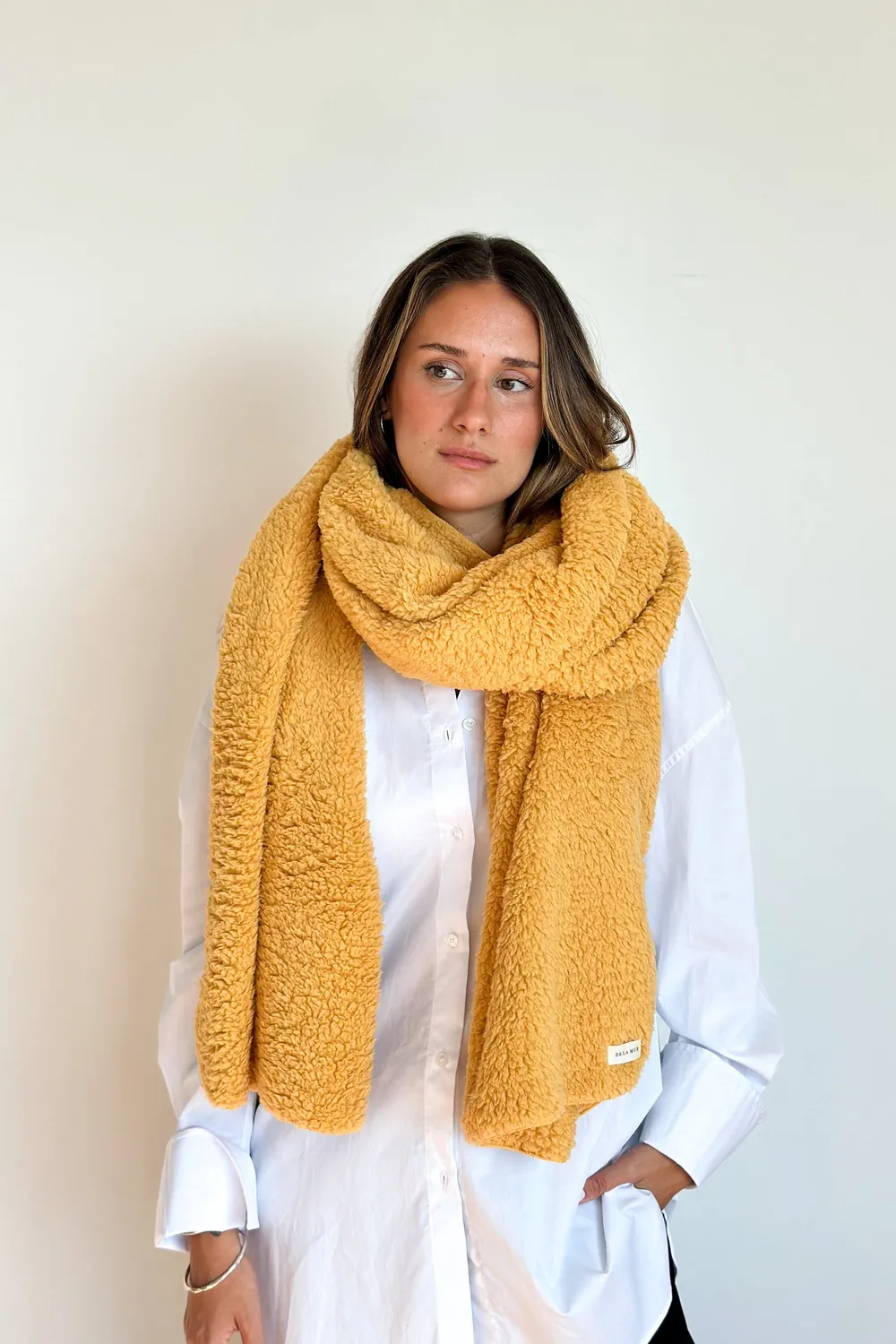 De La Mur Cold skjerf sennepsgult maxi 49x240 cm varmt