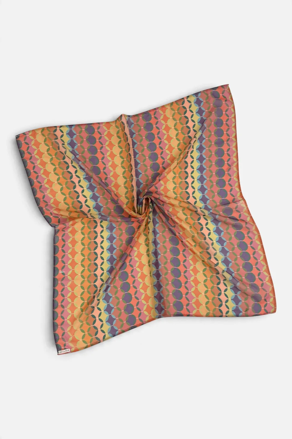 De La Mur Sal multifunksjonelt skjerf 70x70 cm geometrisk