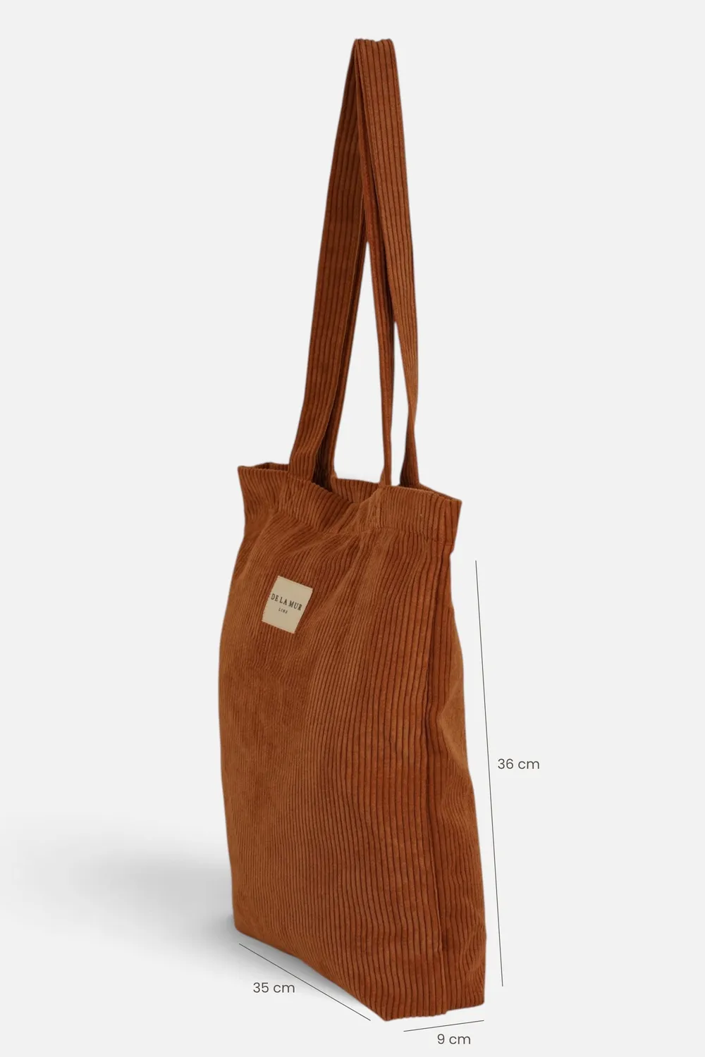 De La Mur Barro totebag kordfløyel terrakotta