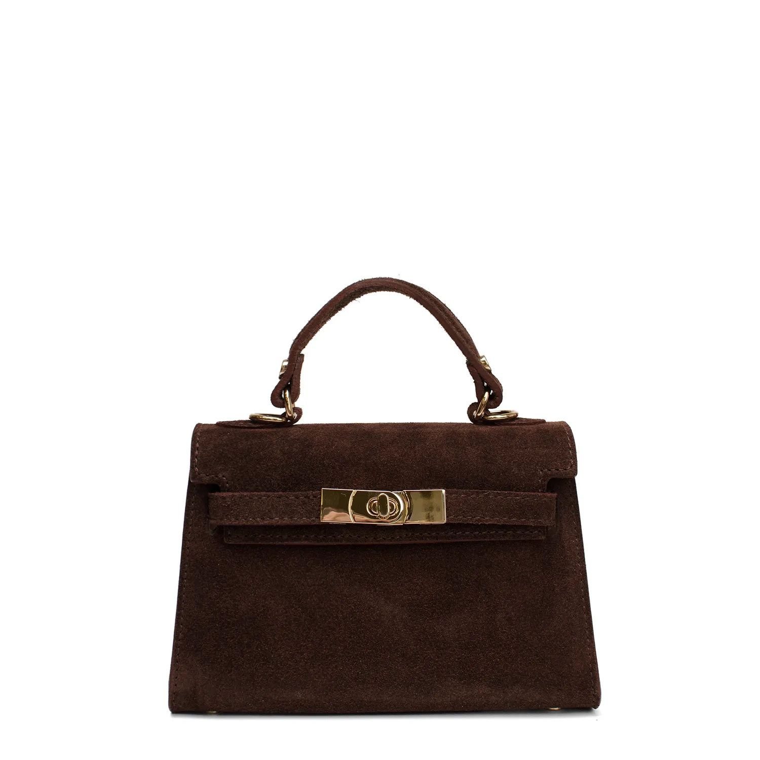 Latalia Trento veske chocolate semsket skinn