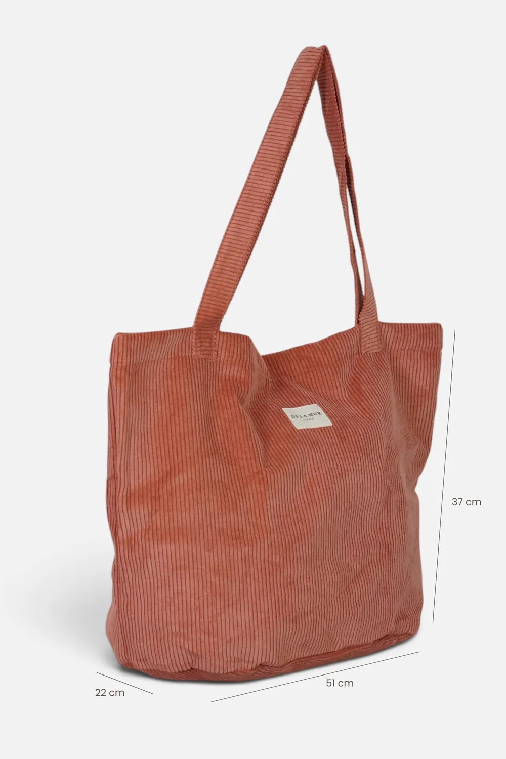De La Mur Coral shopper med glidelås 51x37x22 cm