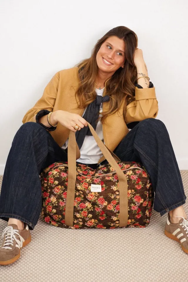 De La Mur Pepi Sport treningsbag brun blomstret