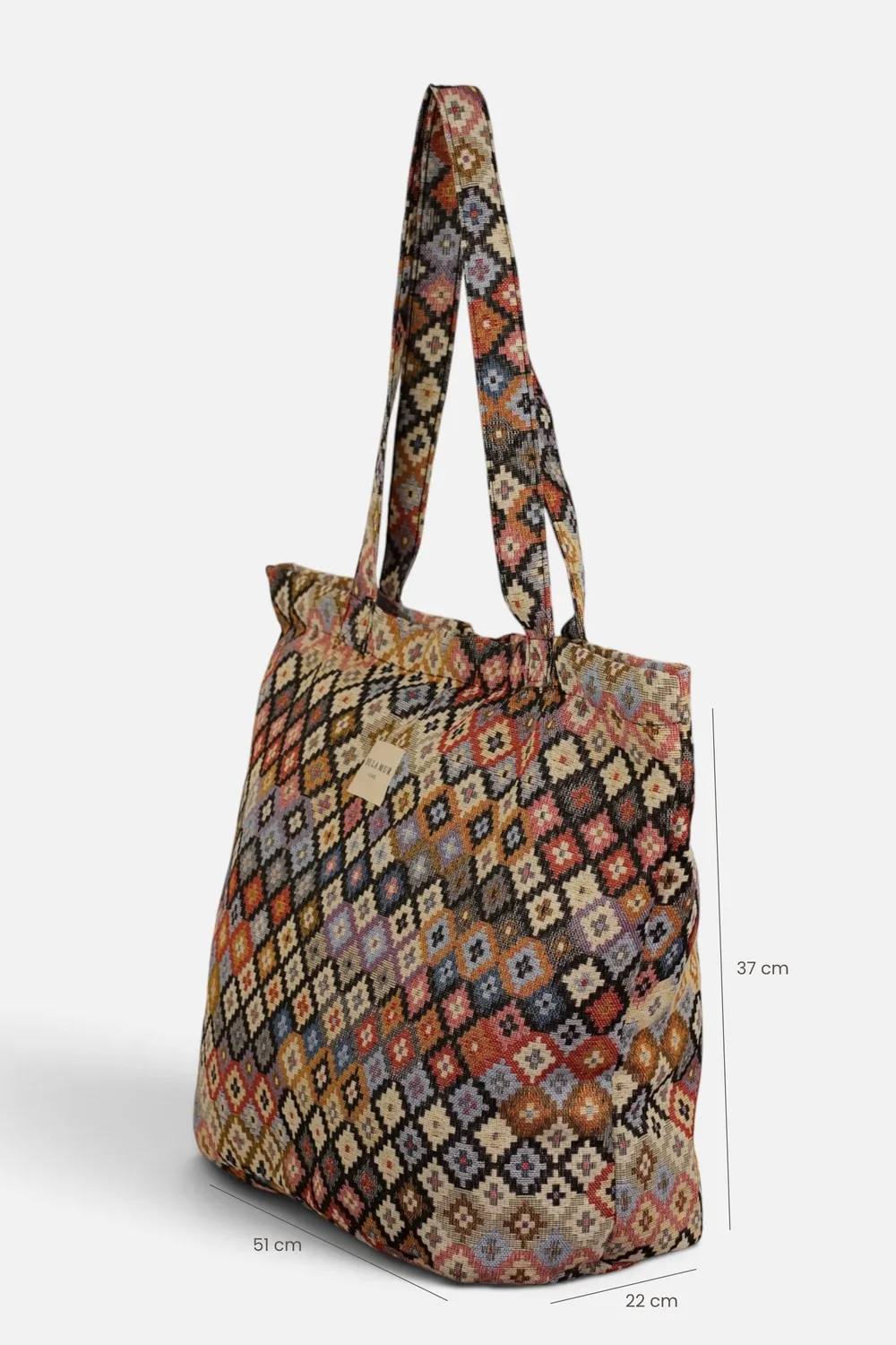 De La Mur Ore shopper stor handlenett 51x37x22 flerfarget