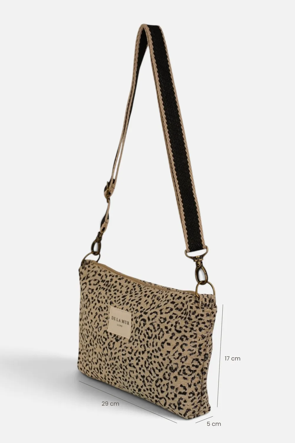 De La Mur Koto clutch 29x17x5 cm leopard