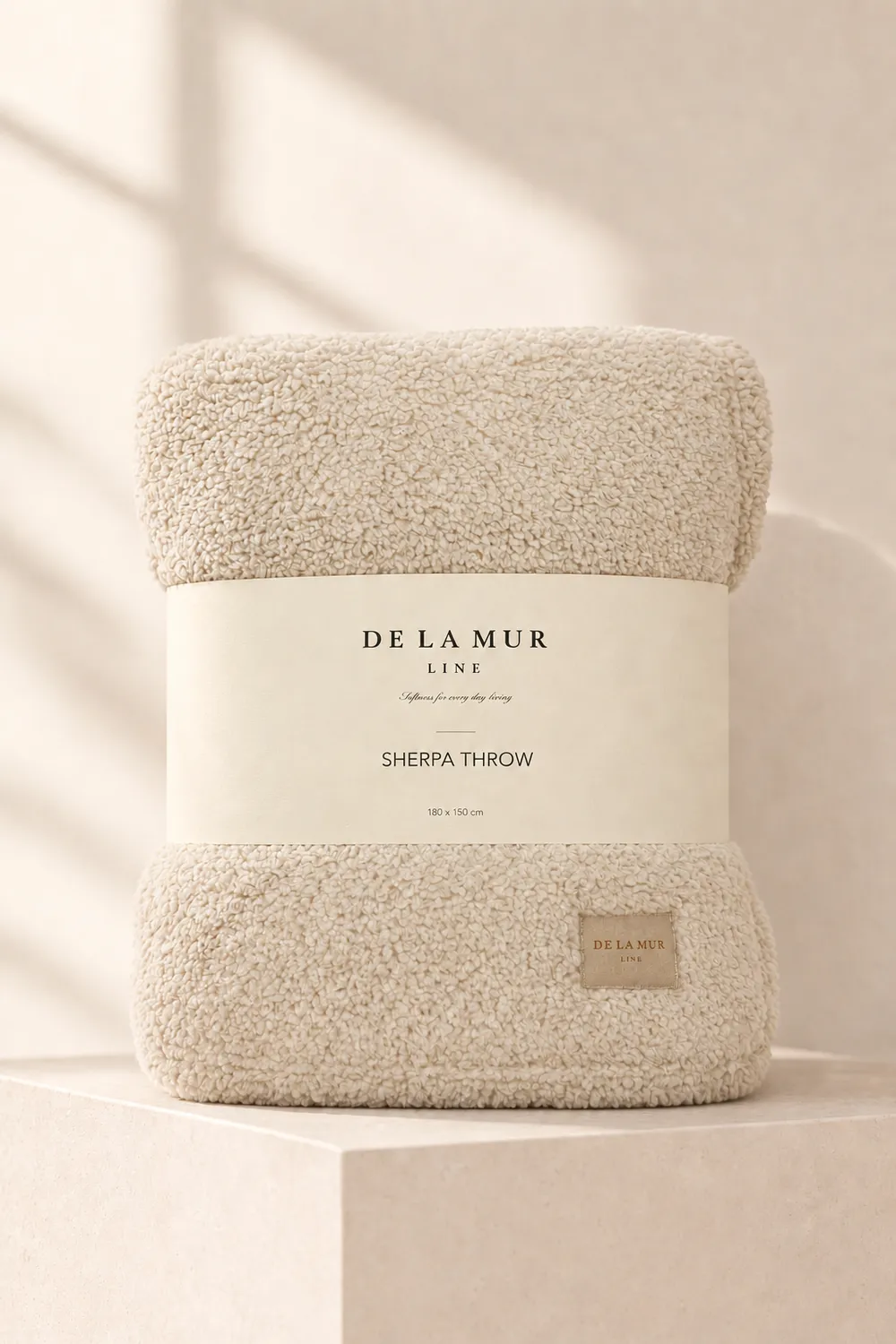 De La Mur Frio pledd natur teddy 180x150 cm