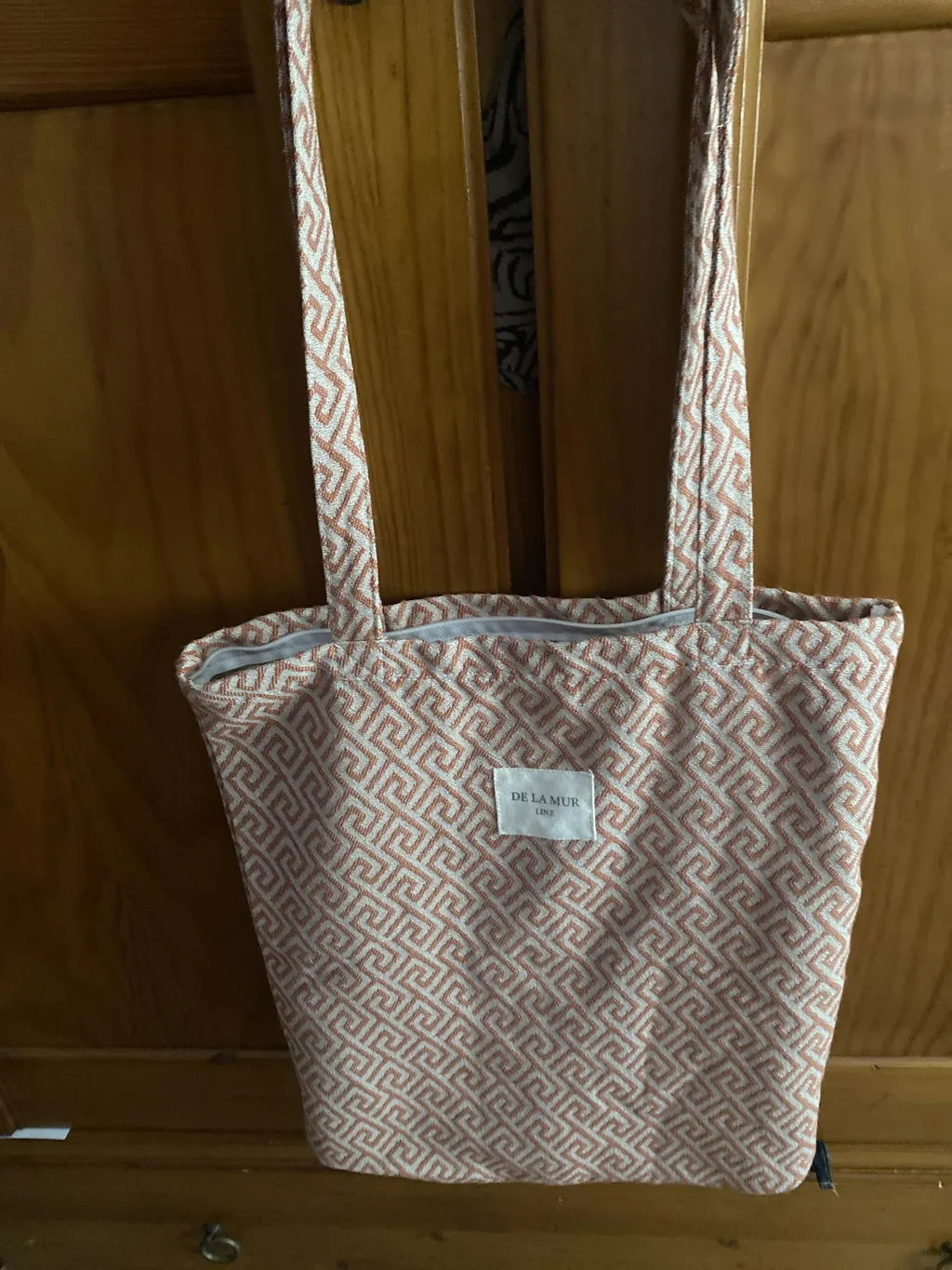 De La Mur Grec totebag terracotta 35x37 cm