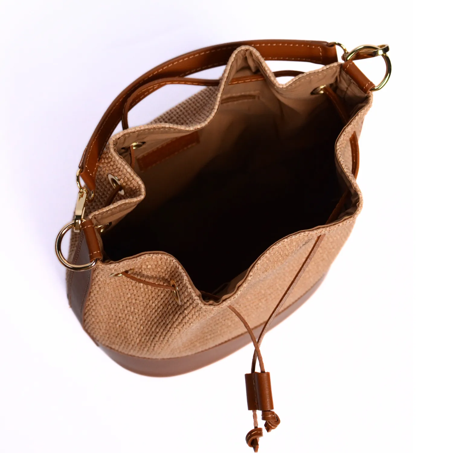Latalia Avellino Maxi stråveske camel