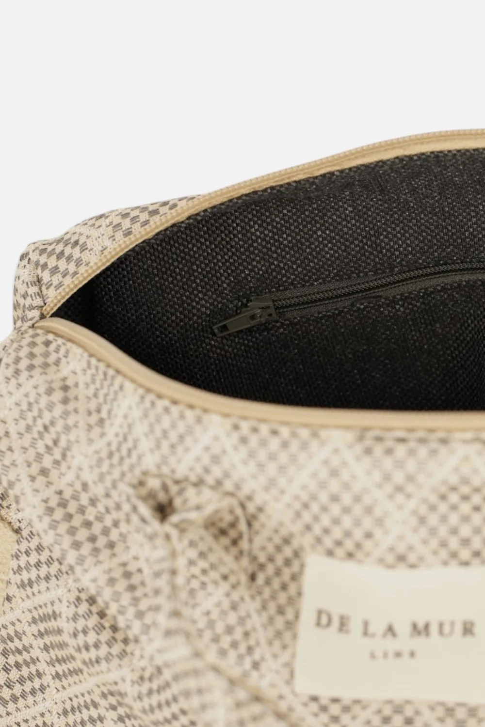 De La Mur Pant skulderveske grå jacquard 27 cm