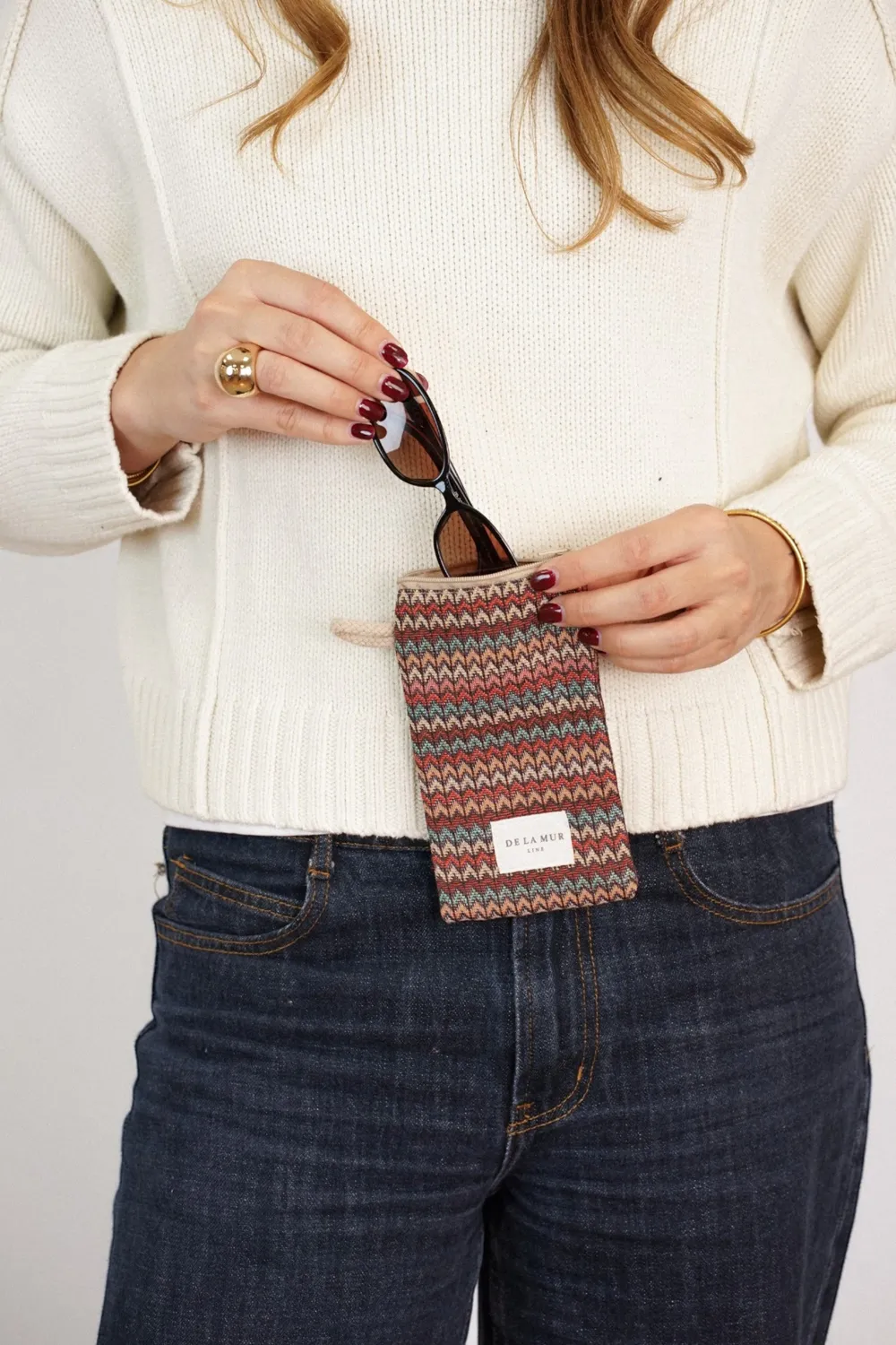 De La Mur Funda Gafas Fron brilleetui jacquard