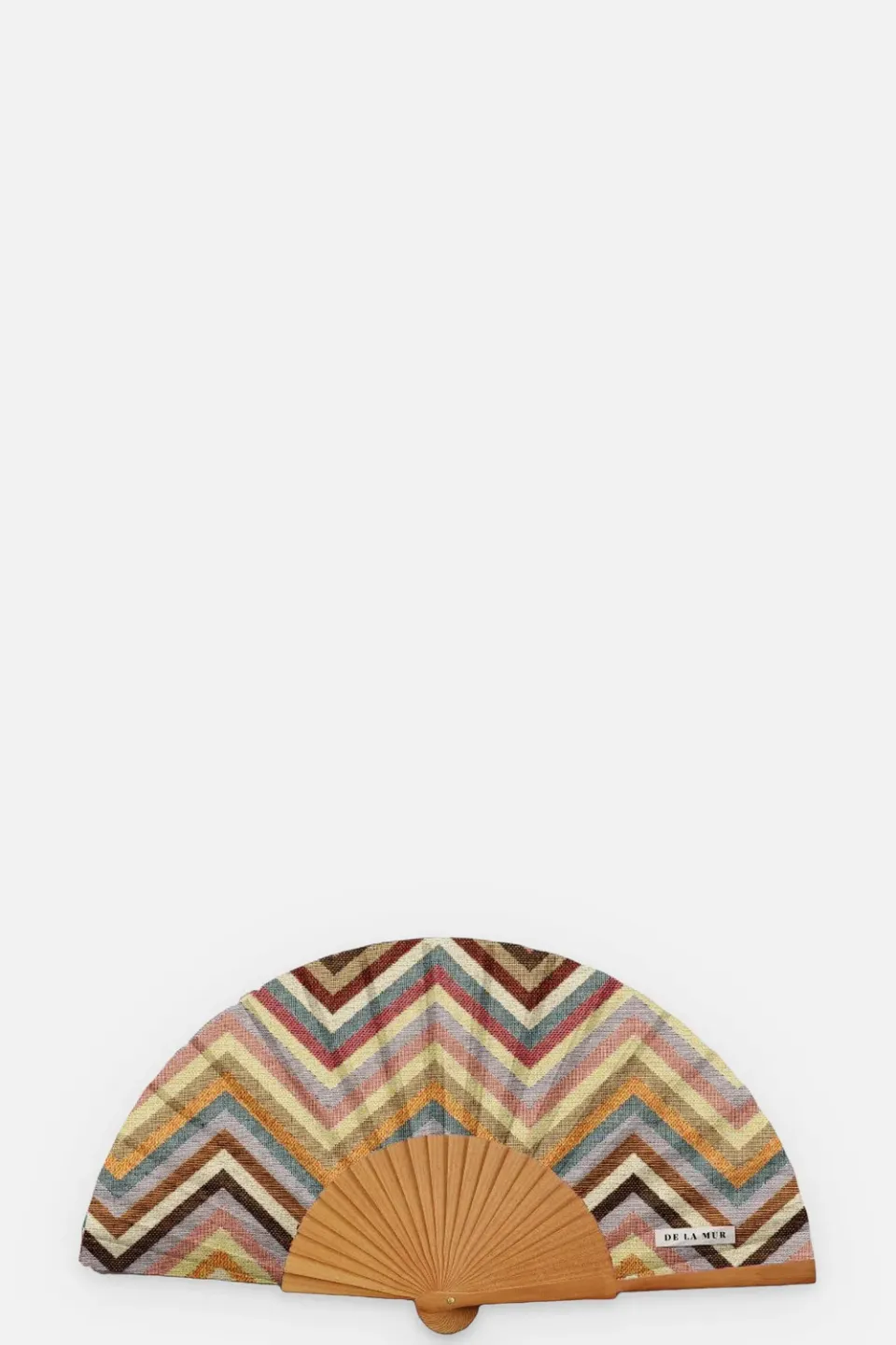 De La Mur Zaga vifte med etui sikksakk 28 cm