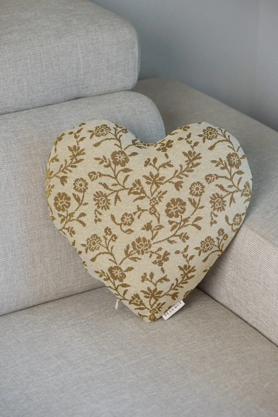 De La Mur Lem Corazón hjertepute 33 cm blomstret