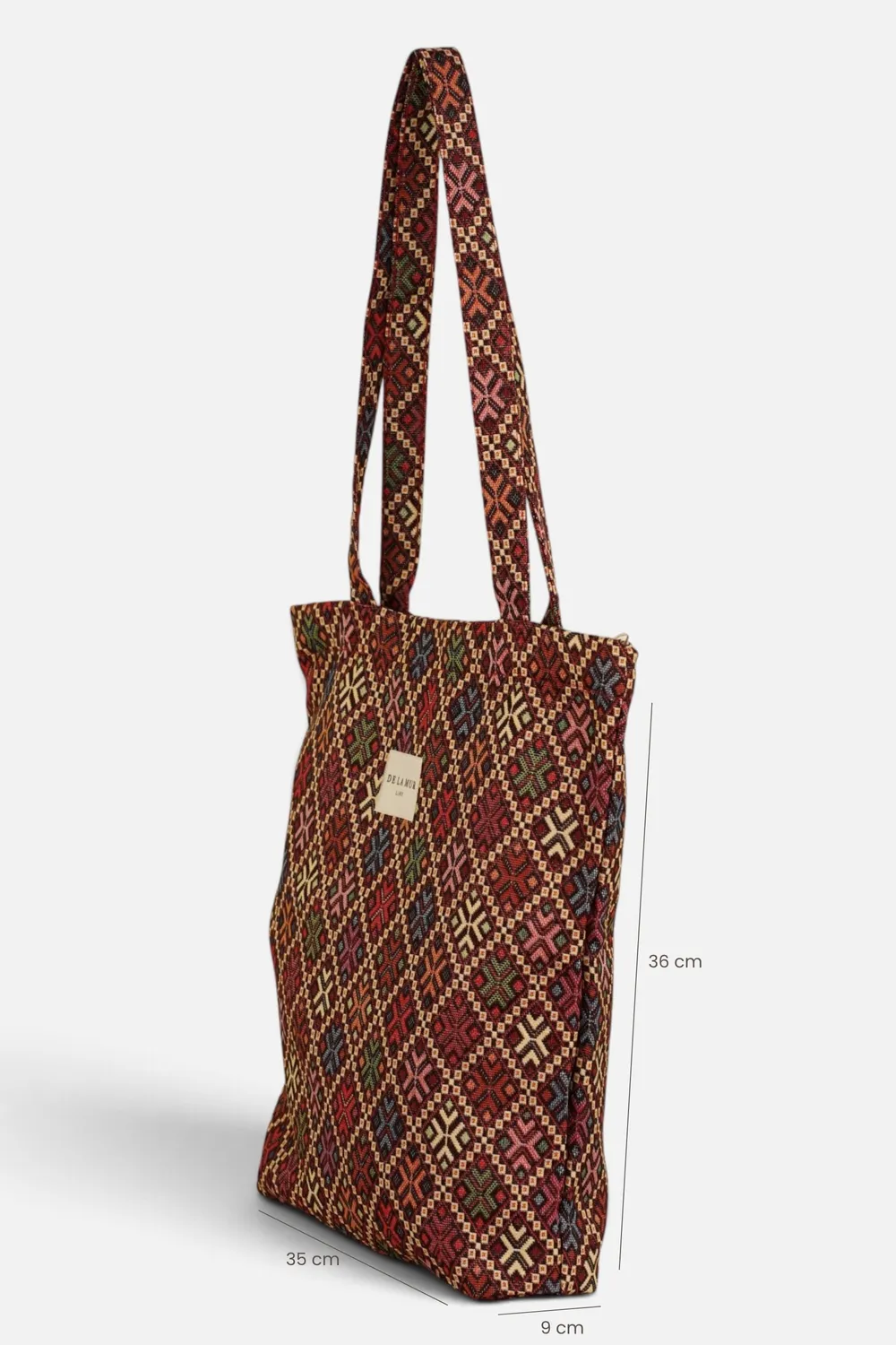 De La Mur Chic tote med glidelås flerfarget