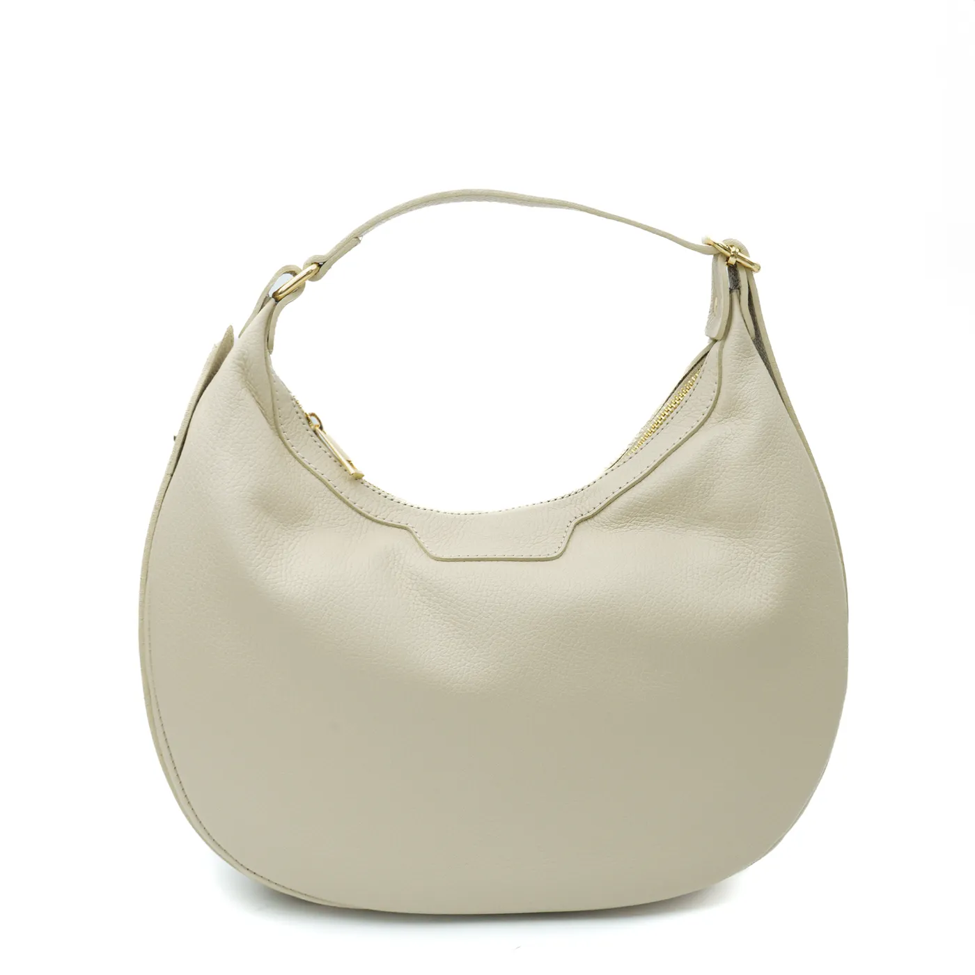 Latalia Gela hoboveske skinn beige 35 cm crossbody