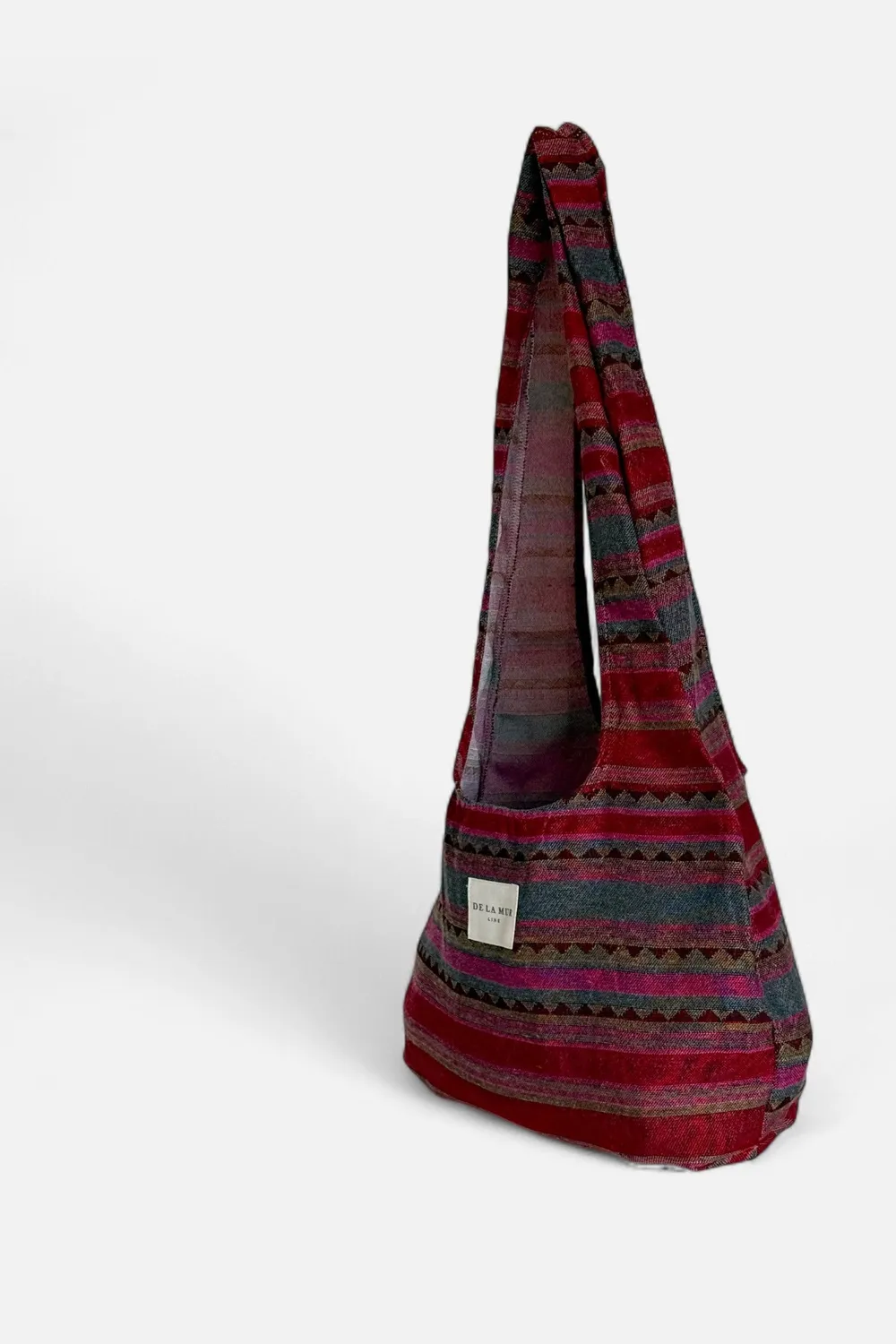 De La Mur Aura Oval skulderveske flerfarget jacquard