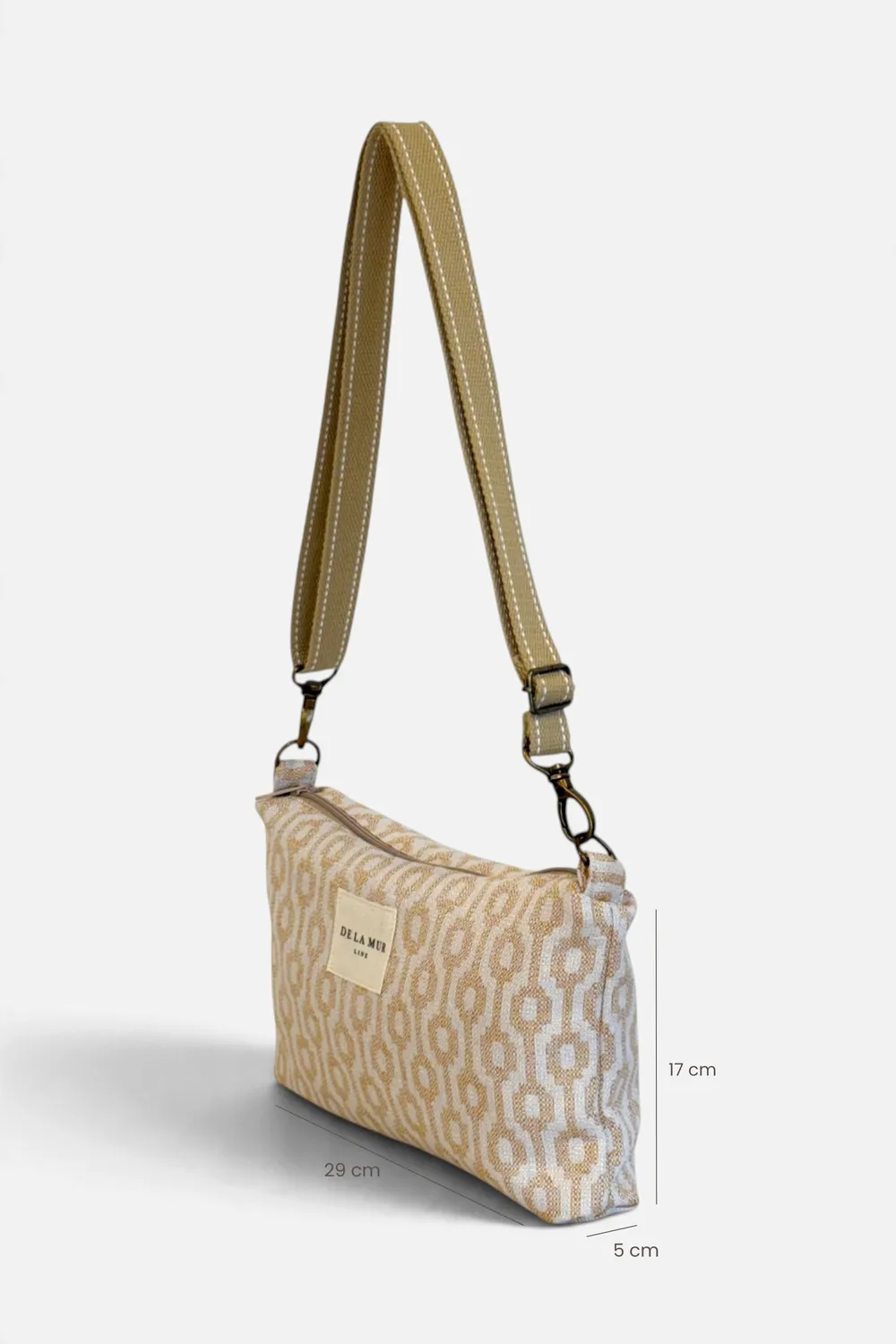 De La Mur Chipre clutch sennep 29x17x5 cm