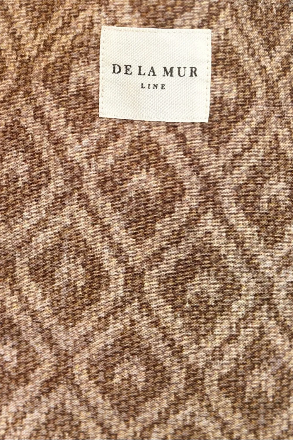 De La Mur Fati liten totebag beige mønstret