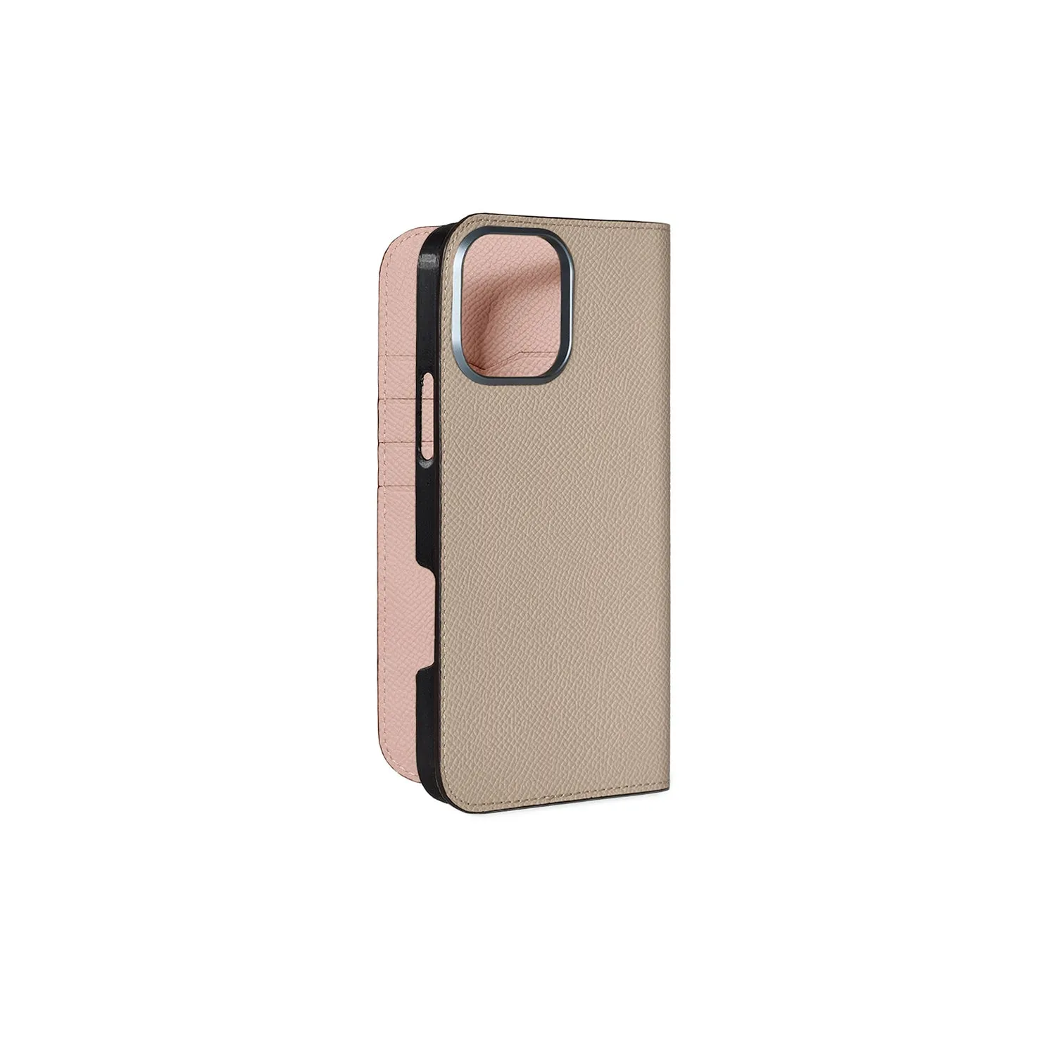 Bonaventura Nobile iPhone 16 Pro Max dagboketui Etoupe skinn