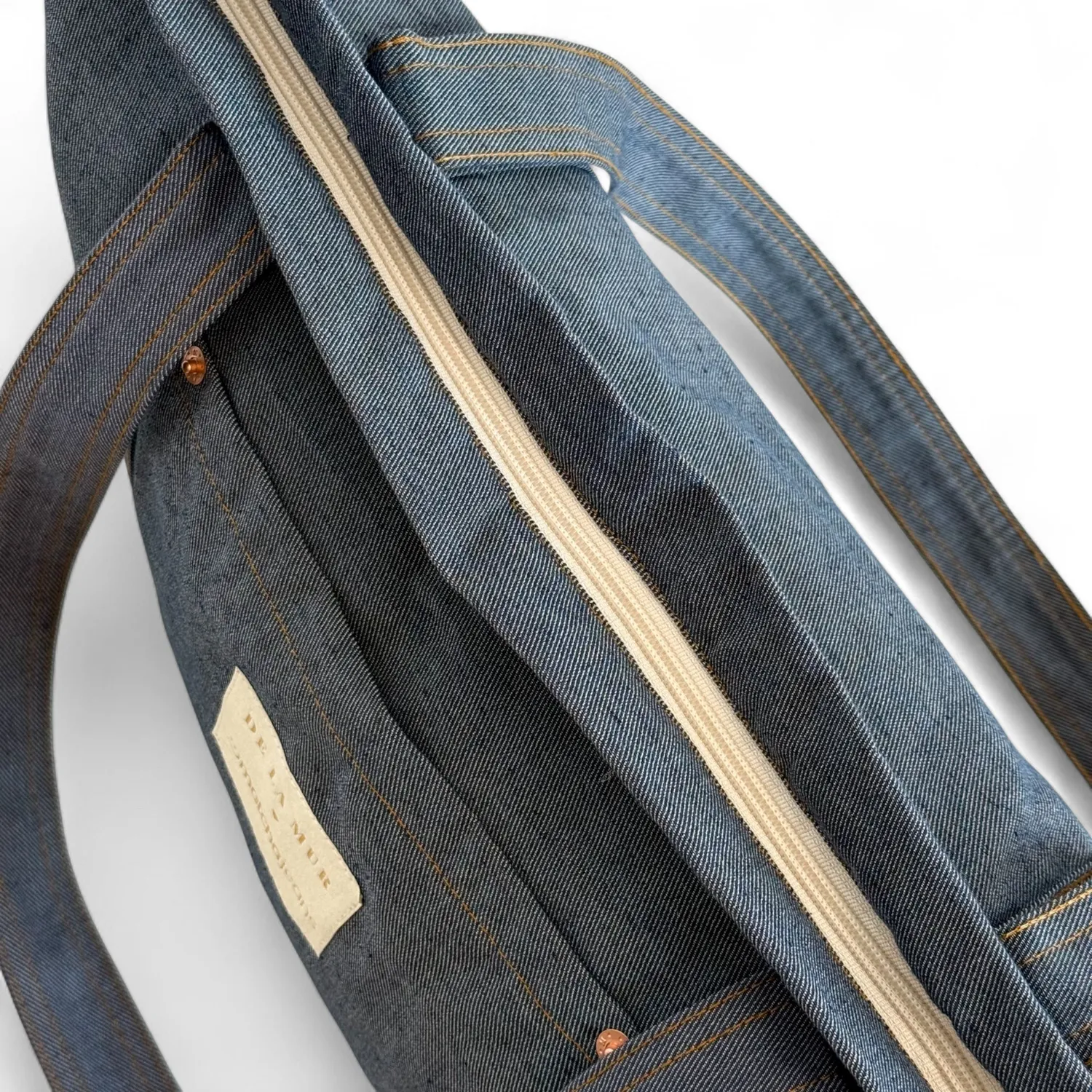 De La Mur Matcha Jeans shopper blå denim 47 cm
