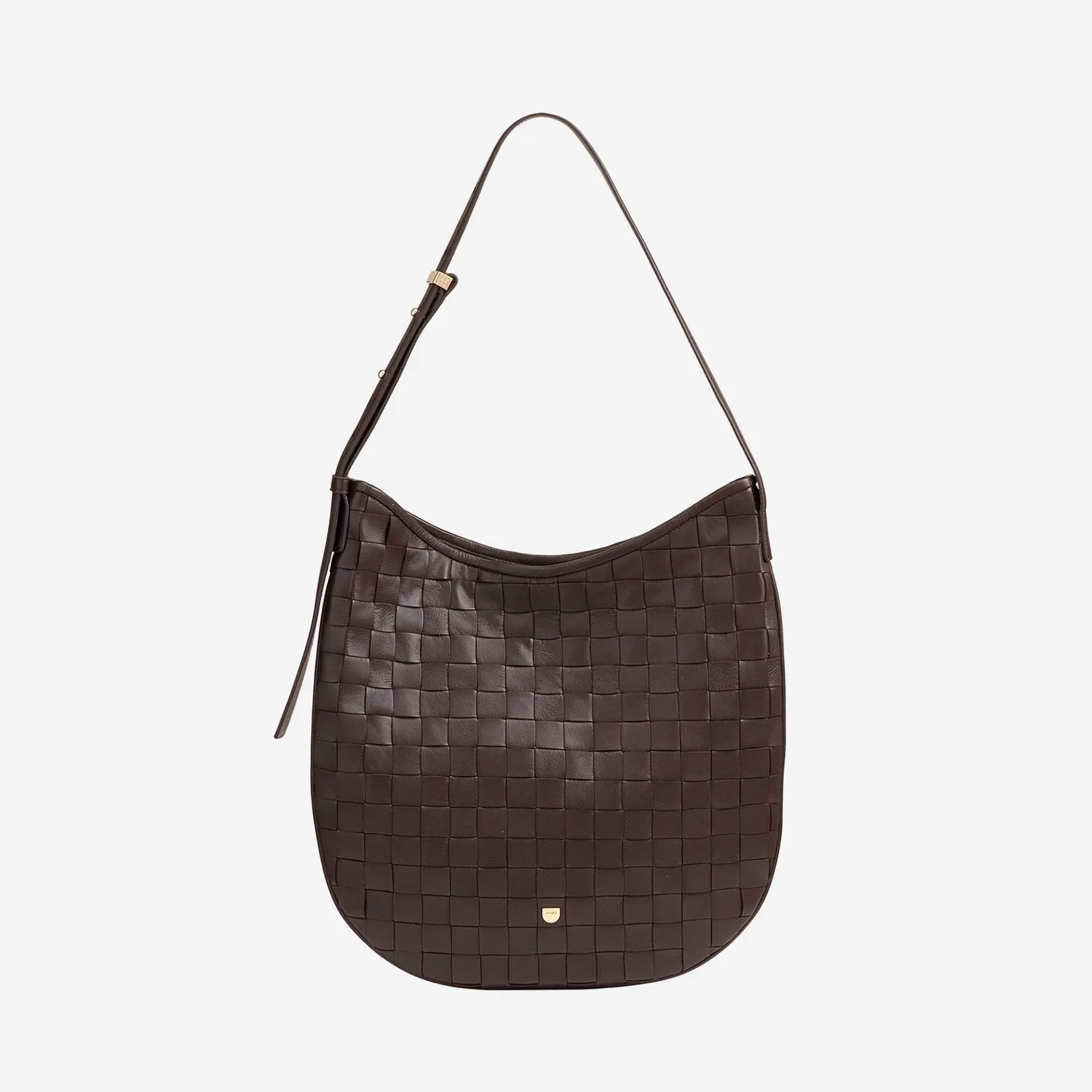 DuDubags Sylvie skulderveske taupe flettet skinn