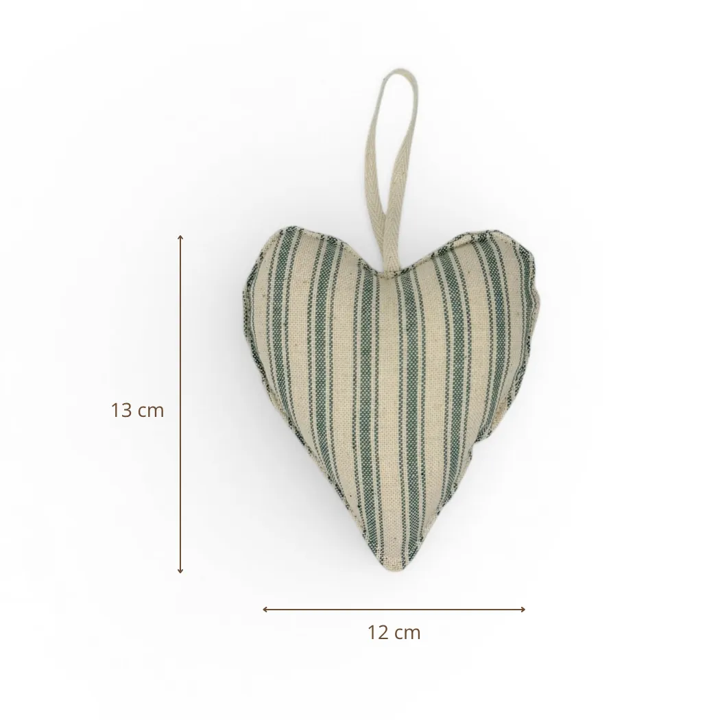 De La Mur Corazón Pequeño 26i dekorhjerte grønn 13 cm