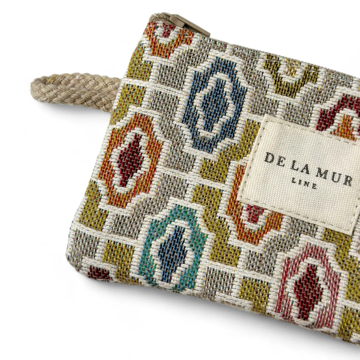 De La Mur Fin lommebok beige geometrisk