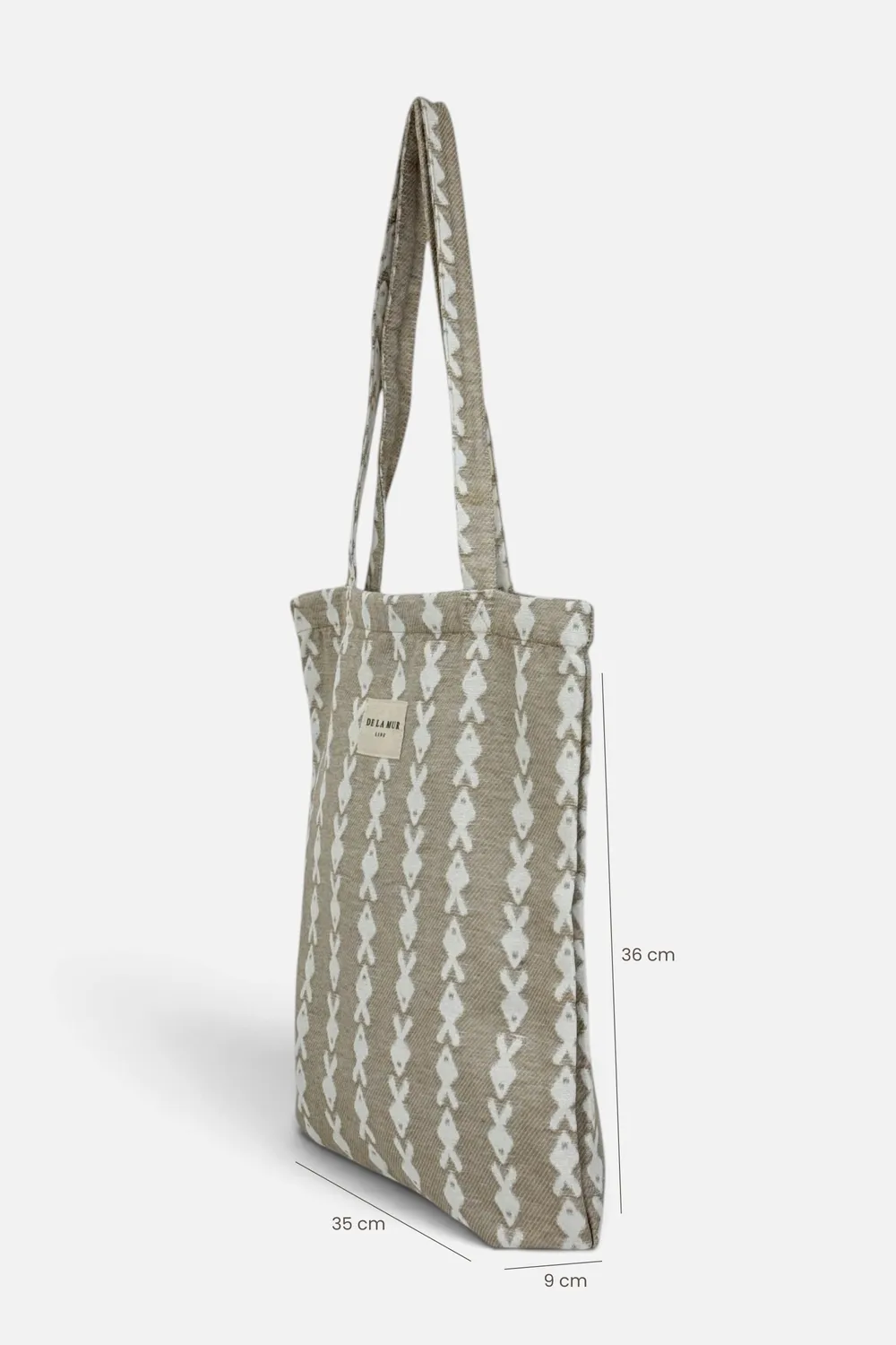 De La Mur Pesc liten totebag beige fisk