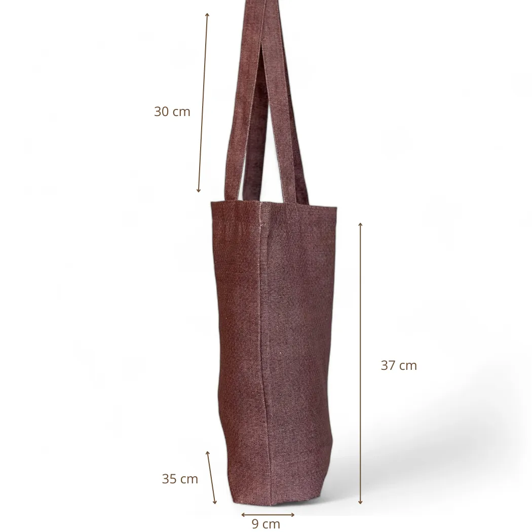 De La Mur Wine tote bag burgunder 35x37 cm