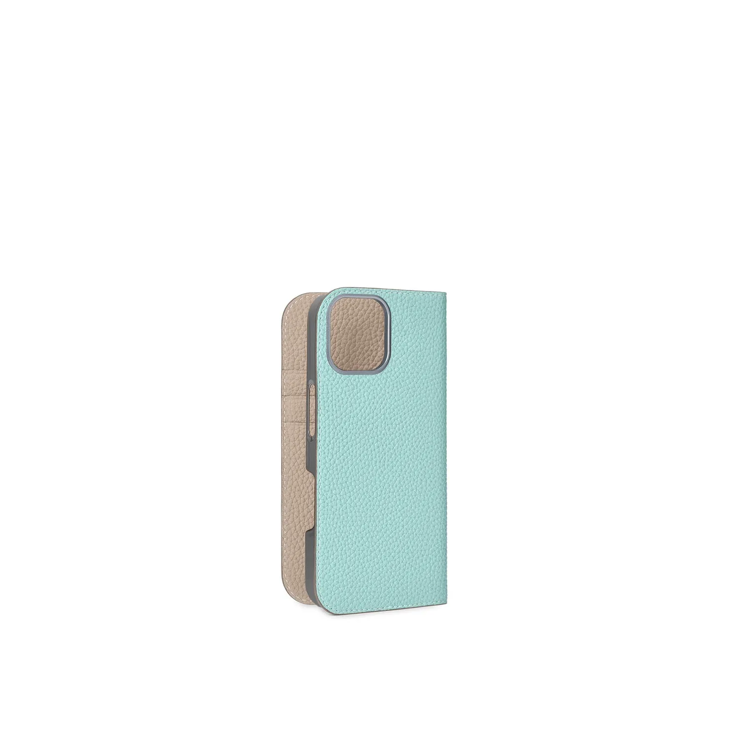 Bonaventura iPhone 17 dagboketui skinn bordeaux