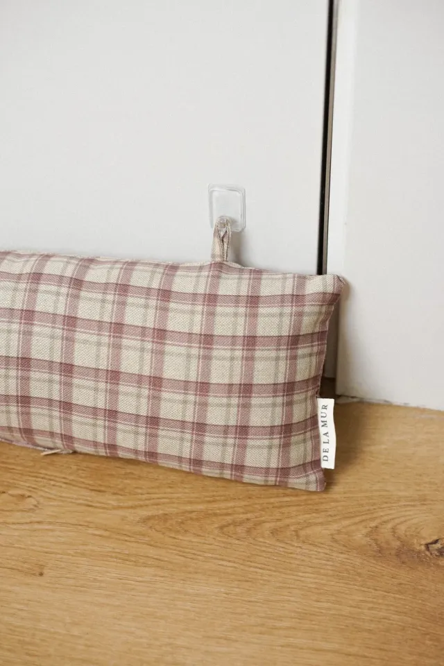 De La Mur Libe dørpølse 86x13 rutete rosa