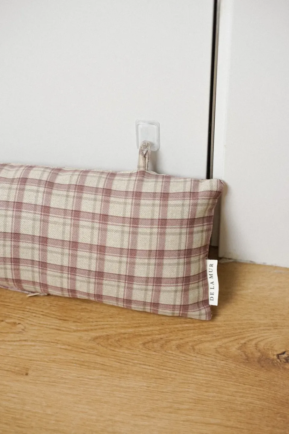 De La Mur Libe dørpølse 86x13 rutete rosa