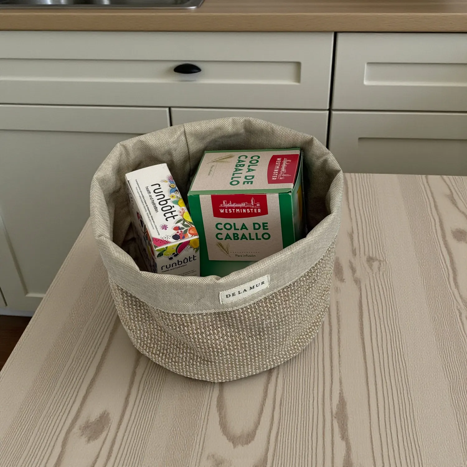 De La Mur Cesta Mediana kurv beige 17 cm