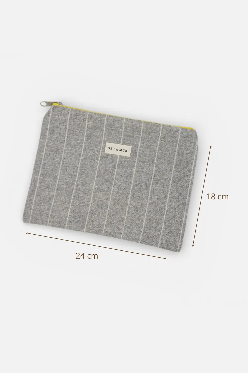 De La Mur Soul toalettmappe stor flat stripet 24x18 cm