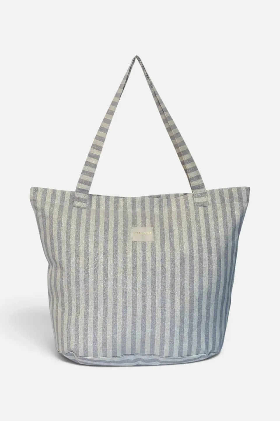 De La Mur Lulil shopper stor glidelås – lilla lurex