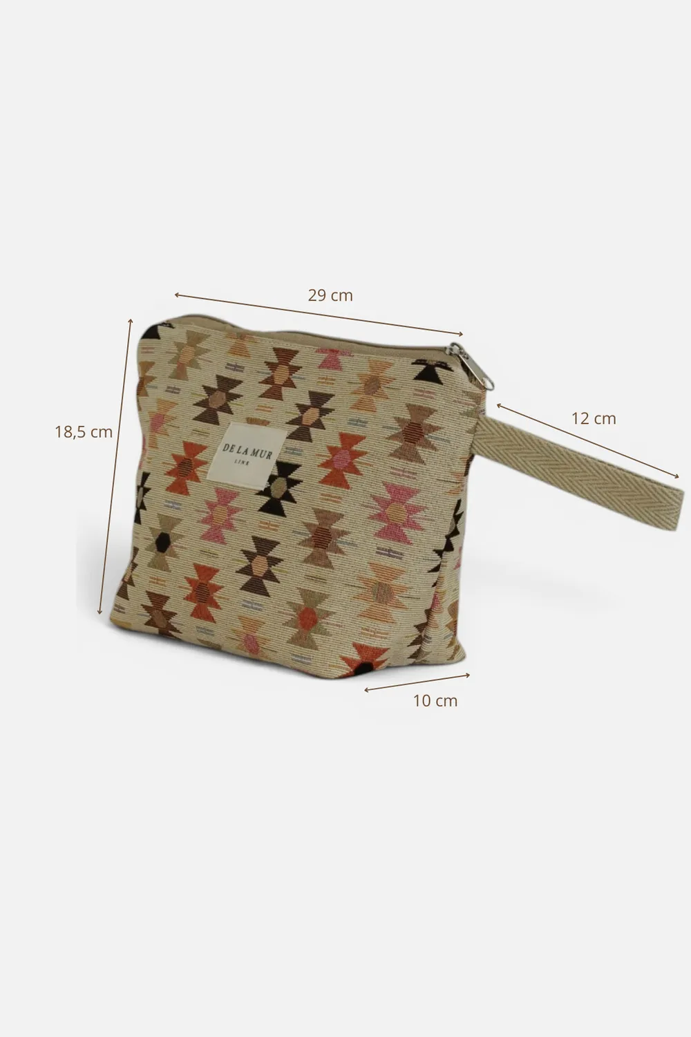 De La Mur Royal toalettmappe stor geometrisk rosa
