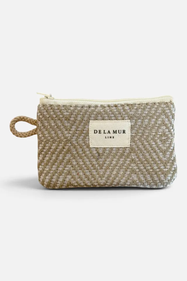 De La Mur Arena myntpung beige 12x8 cm