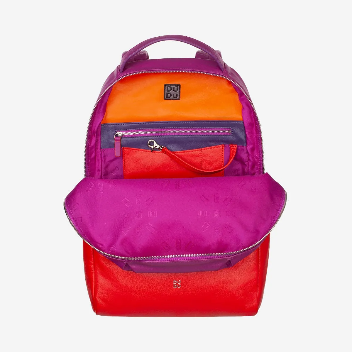 DuDubags Rio ryggsekk skinn Rosa flamingo