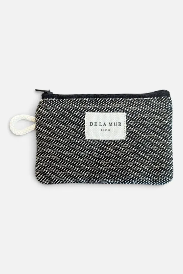 De La Mur Sinay myntpung 12 cm sort jacquard
