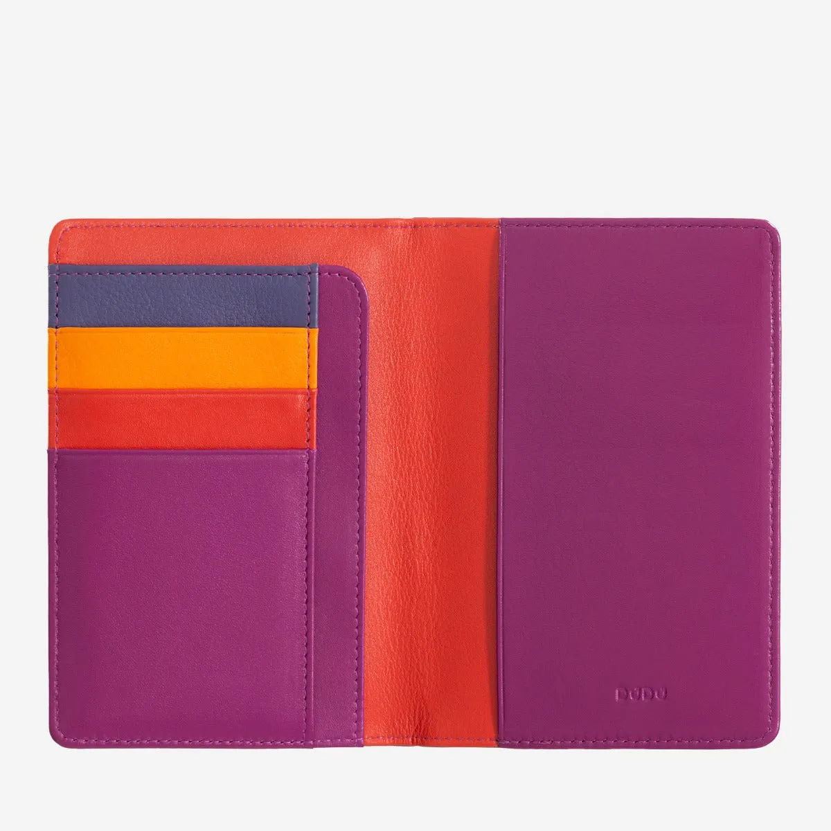 DuDubags Paul passholder deep purple ekte skinn RFID