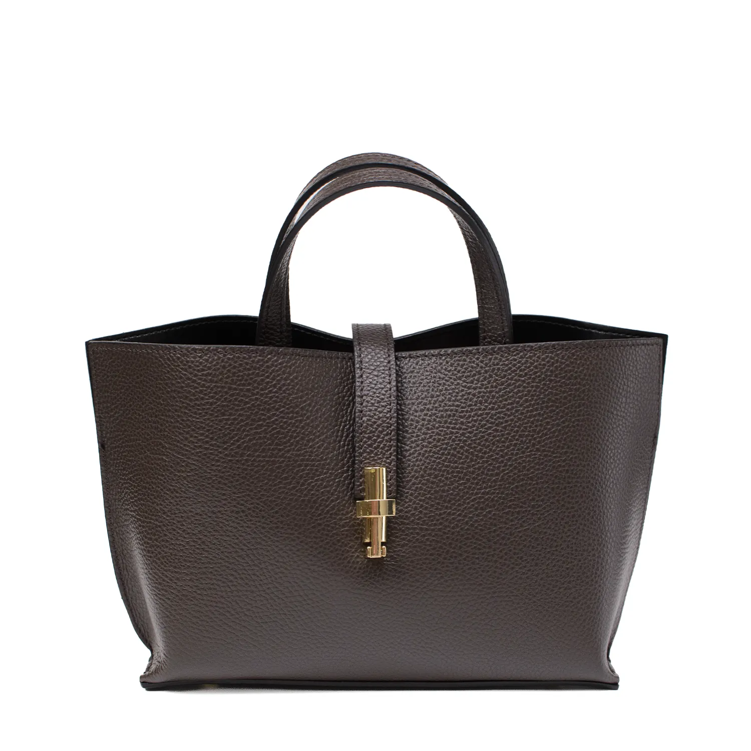 Latalia Aversa skinnveske mørkebrun 33 cm 3 rom