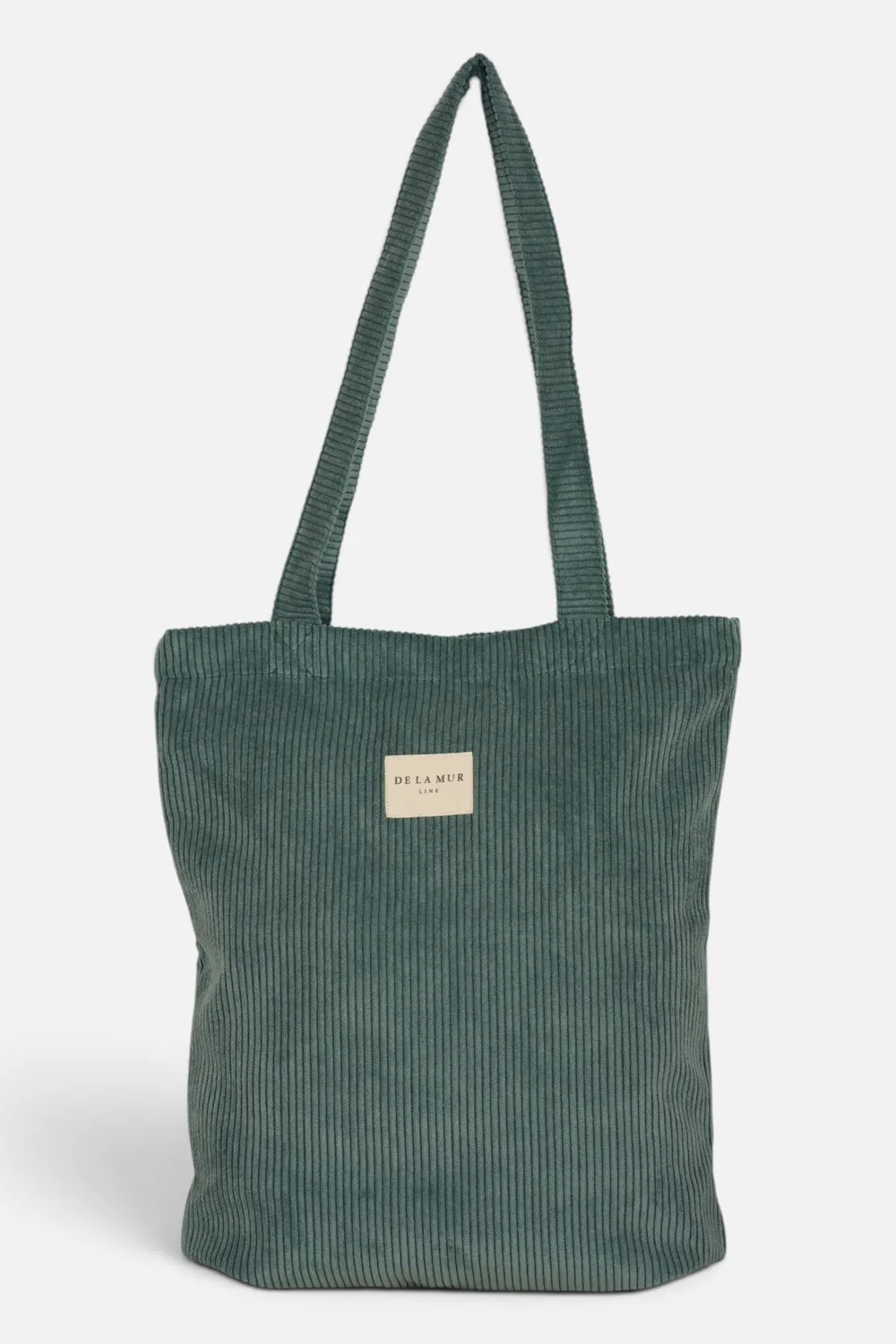 De La Mur Jade totebag liten 35 cm blå kordfløyel