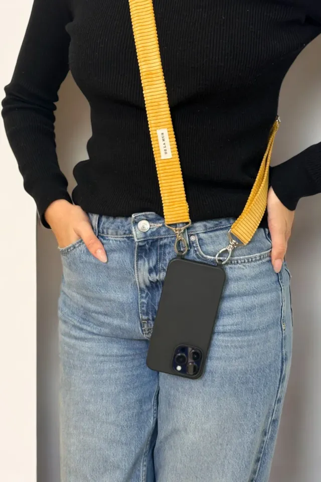 De La Mur Taz mobilbånd 130 cm sennep kordfløyel