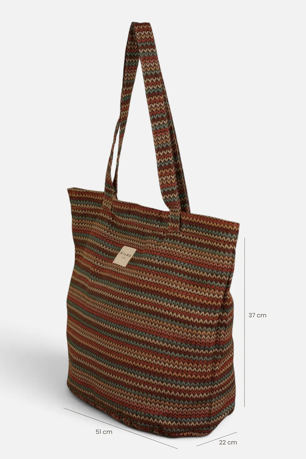 De La Mur Fron shopper 51x37x22 cm fargerik